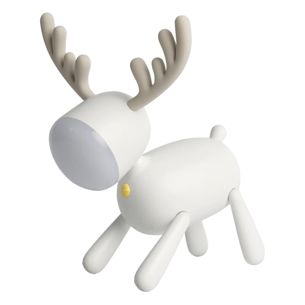 USB Rechargeable Deer LED Night Light – Portable Kids' Room Lamp with Adjustable Brightness and Two Warm Lighting Modes 0