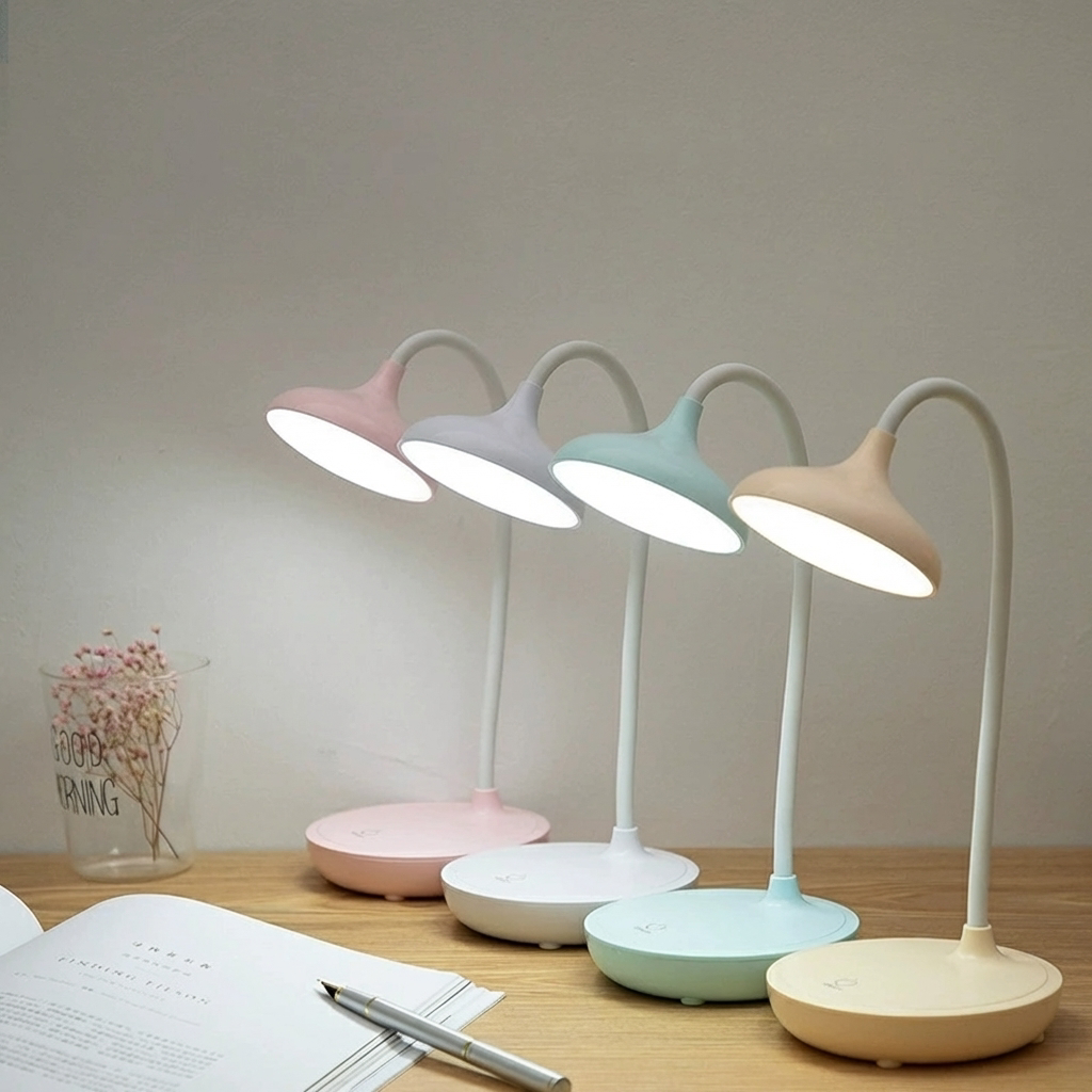 USB Rechargeable Touch Desk Lamp - Portable Cordless & Adjustable Brightness 35