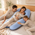 U Shaped Pregnancy Pillow - Ergonomic Support for Back & Bump Comfort 0