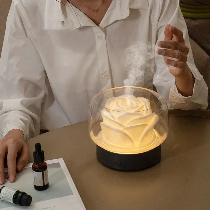 Hand Light Diffuser Ultrasonic Aroma Diffuser LED Light Essential Oil Humidifier – Avelia ...