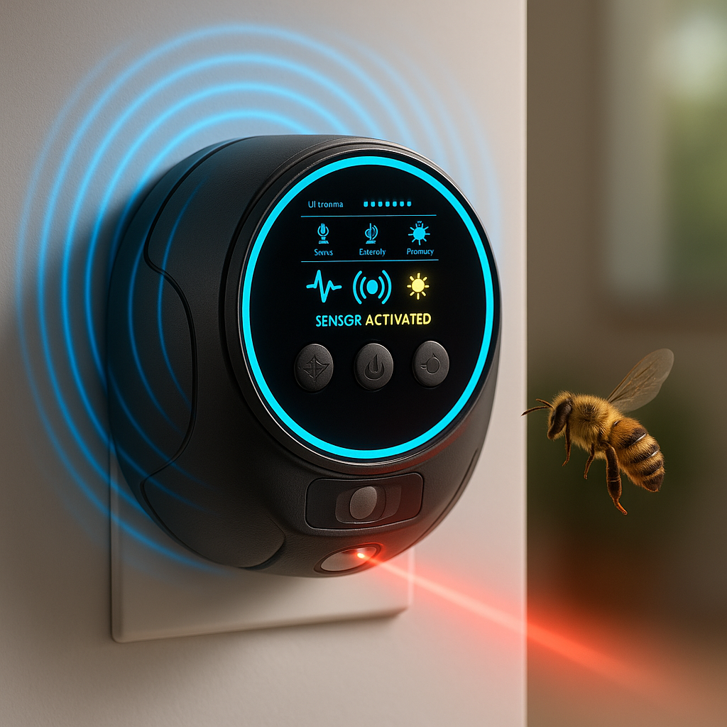 Ultrasonic Pest Repeller - Chemical-Free Insect Control Up to 3200 Sq Ft 0