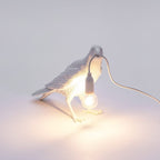 Unique Table Lamp in Black or White Resin – Decorative Bird Design for Cozy Illumination 2