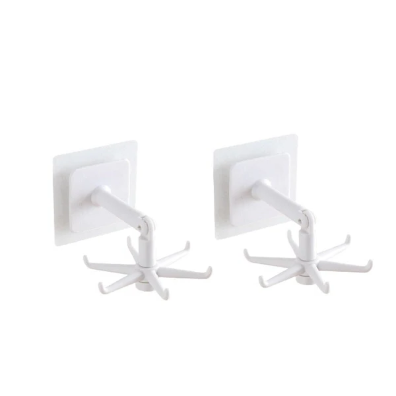 Utility Hook 360 Degree Rotating ABS Plastic 2.75 Inch Wall Ceiling Mount 2