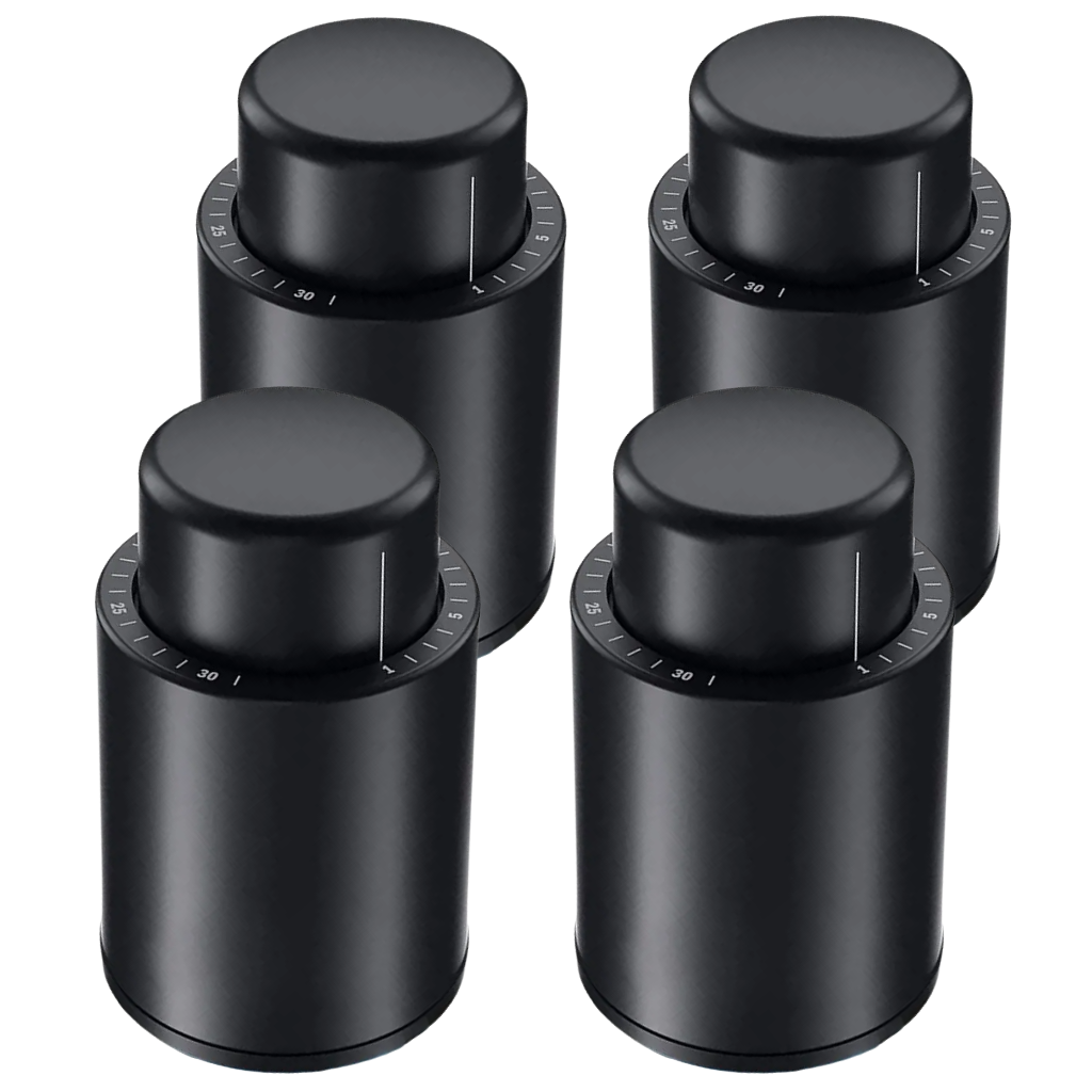 Vacuum Wine Bottle Stopper - Preserve Freshness with Date Tracker 8