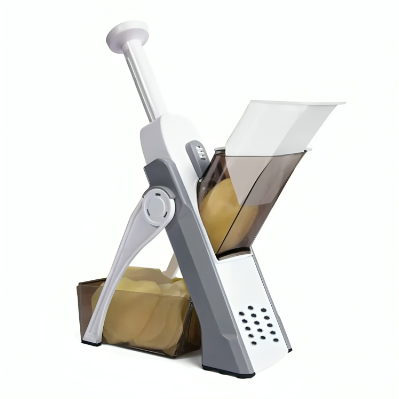 Vegetable Slicer Hand Press with Sticks Slices and Cubes Cutting Functions 2