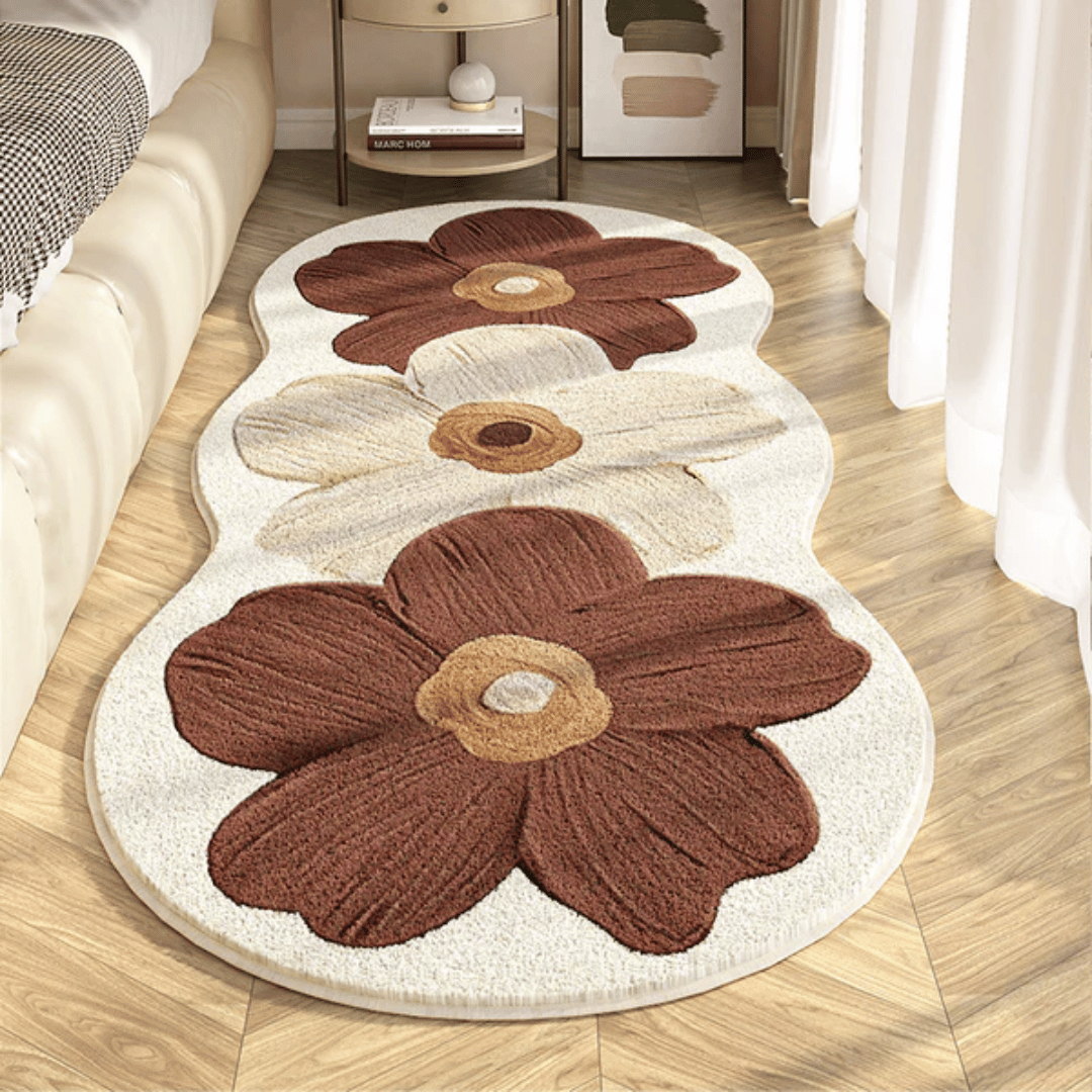 Velvet Bloom Area Rug - Ultra-Soft Microfiber with Non-Slip Backing 2