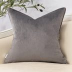 Velvet Throw Pillow Cover 18x18 - Soft, Modern Decorative Accent 1