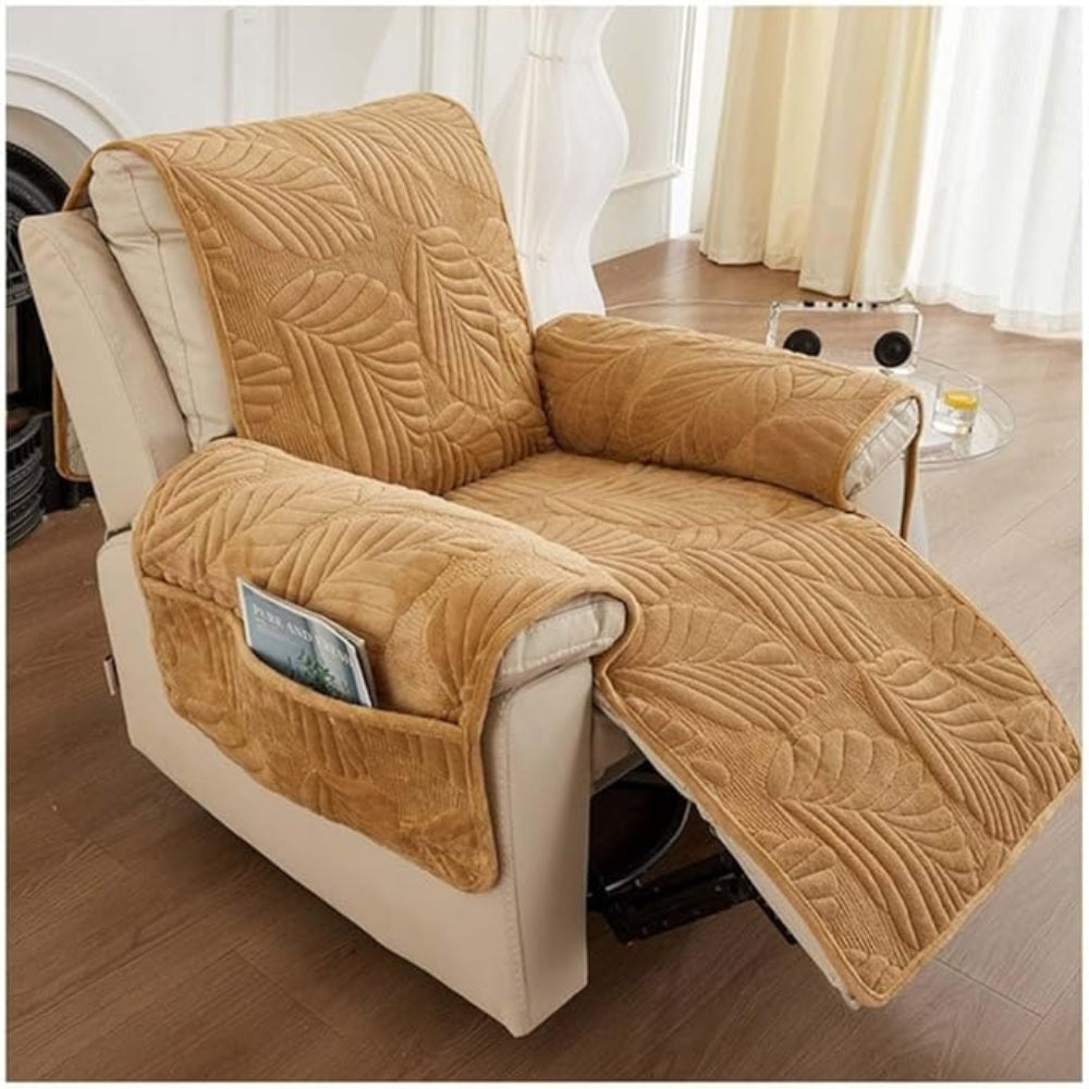 Verdant Leaf Recliner Cover - Durable, Anti-Slip Protection for Chairs 3