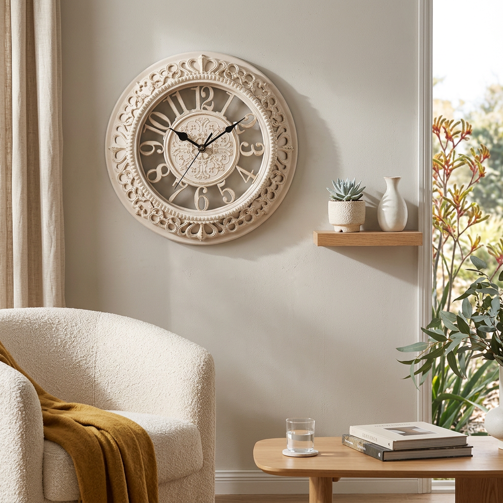 Vintage Antique Style Wall Clock - Elegant Wall Clock Decor for Timeless Charm 1