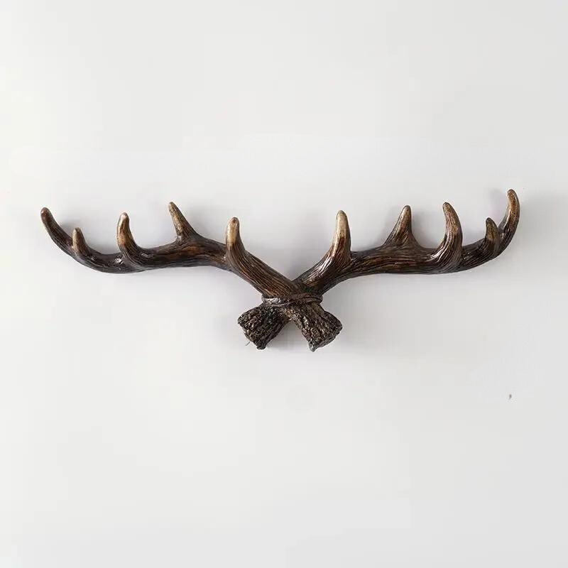 Vintage Antler Wall Mounted Coat Rack - Stylish Rustic Coat Hooks for Wall 5