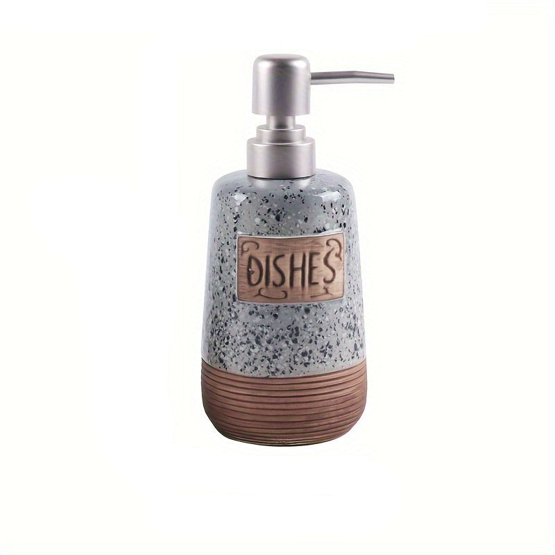Vintage Ceramic Soap Dispenser - 420ml Capacity for Kitchen & Bathroom 0