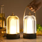 Vintage Dimmable Table Lamp - Rechargeable LED, Touch Control, Portable 1
