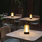 Vintage Dimmable Table Lamp - Rechargeable LED, Touch Control, Portable 3