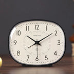 Vintage Table Clock - Silent Movement for Bedroom & Office Decor 0