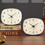 Vintage Table Clock - Silent Movement for Bedroom & Office Decor 2