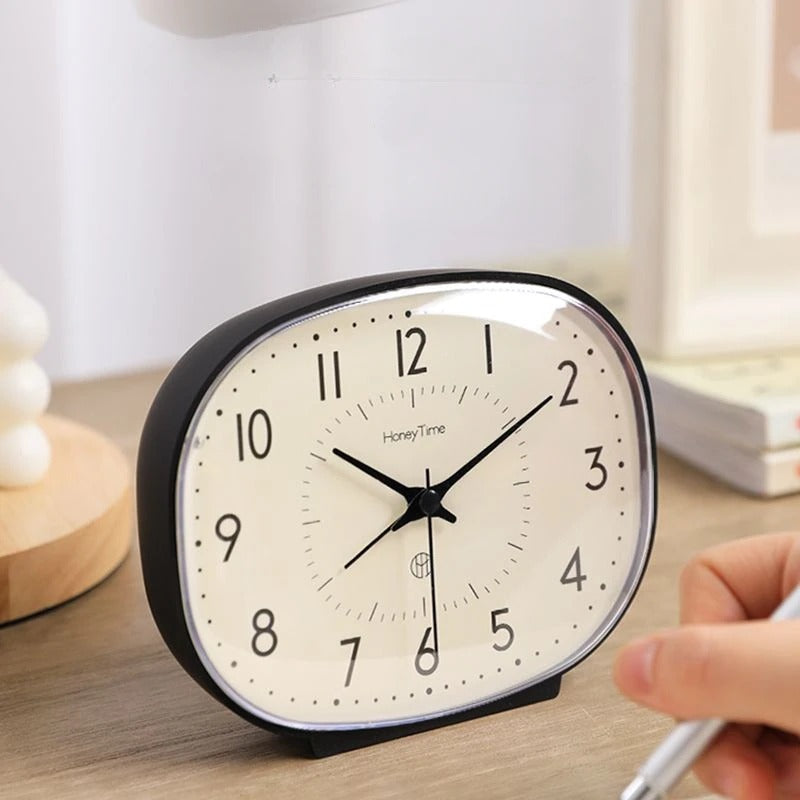 Vintage Table Clock - Silent Movement for Bedroom & Office Decor 3