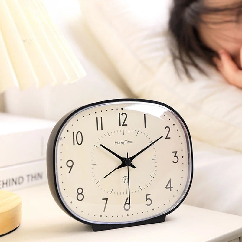 Vintage Table Clock - Silent Movement for Bedroom & Office Decor 4