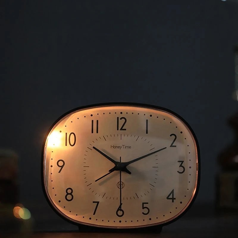 Vintage Table Clock - Silent Movement for Bedroom & Office Decor 5