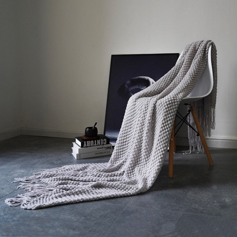 Waffle Knit Throw Blanket, Acrylic Material, 50 × 79 Inches, Machine Washable 17