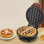 Waffle Maker Electric Mini 250W Non Stick Plates Compact, Design for Crispy Waffles 1