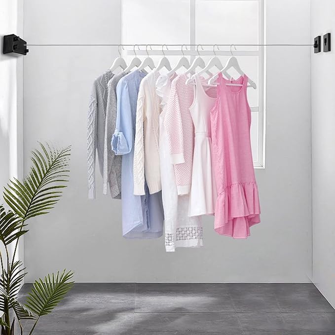 Wall-Mounted Pull-Out Laundry Rack – Space-Saving Clothes Drying Rack for Indoor Use 1