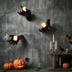 Wall-Mounted Reaching Hands with LED Candles - Spooky Halloween Decor 4