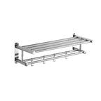 Wall-Mounted Stainless Steel Towel Rack - Space-Saving Bathroom Towel Storage for Towels and Bathrobes 3