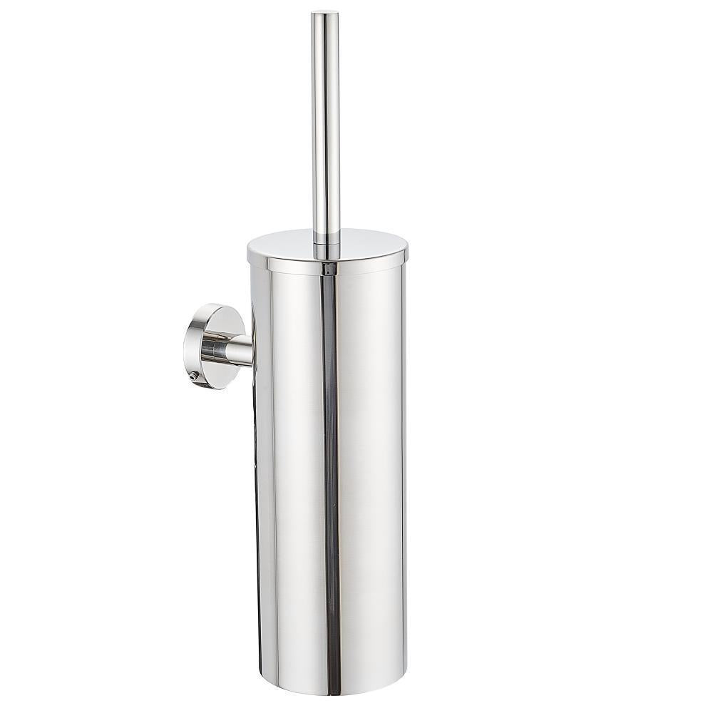 Wall-Mounted Toilet Brush Holder - Stylish Stainless Steel Design 1