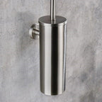 Wall-Mounted Toilet Brush Holder - Stylish Stainless Steel Design 2