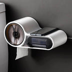 Wall-Mounted Toilet Paper Holder - Space-Saving & Rust-Resistant Design 2