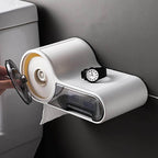 Wall-Mounted Toilet Paper Holder - Space-Saving & Rust-Resistant Design 4