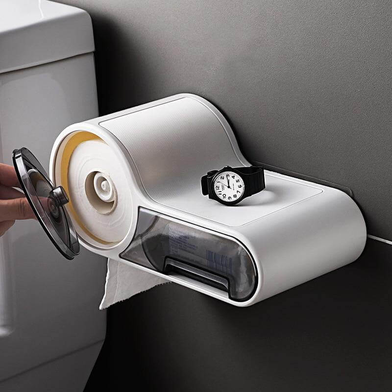 Wall-Mounted Toilet Paper Holder - Space-Saving & Rust-Resistant Design 4
