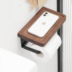 Wall-Mounted Walnut Holder - Space-Saving Utility for Modern Bathrooms 4