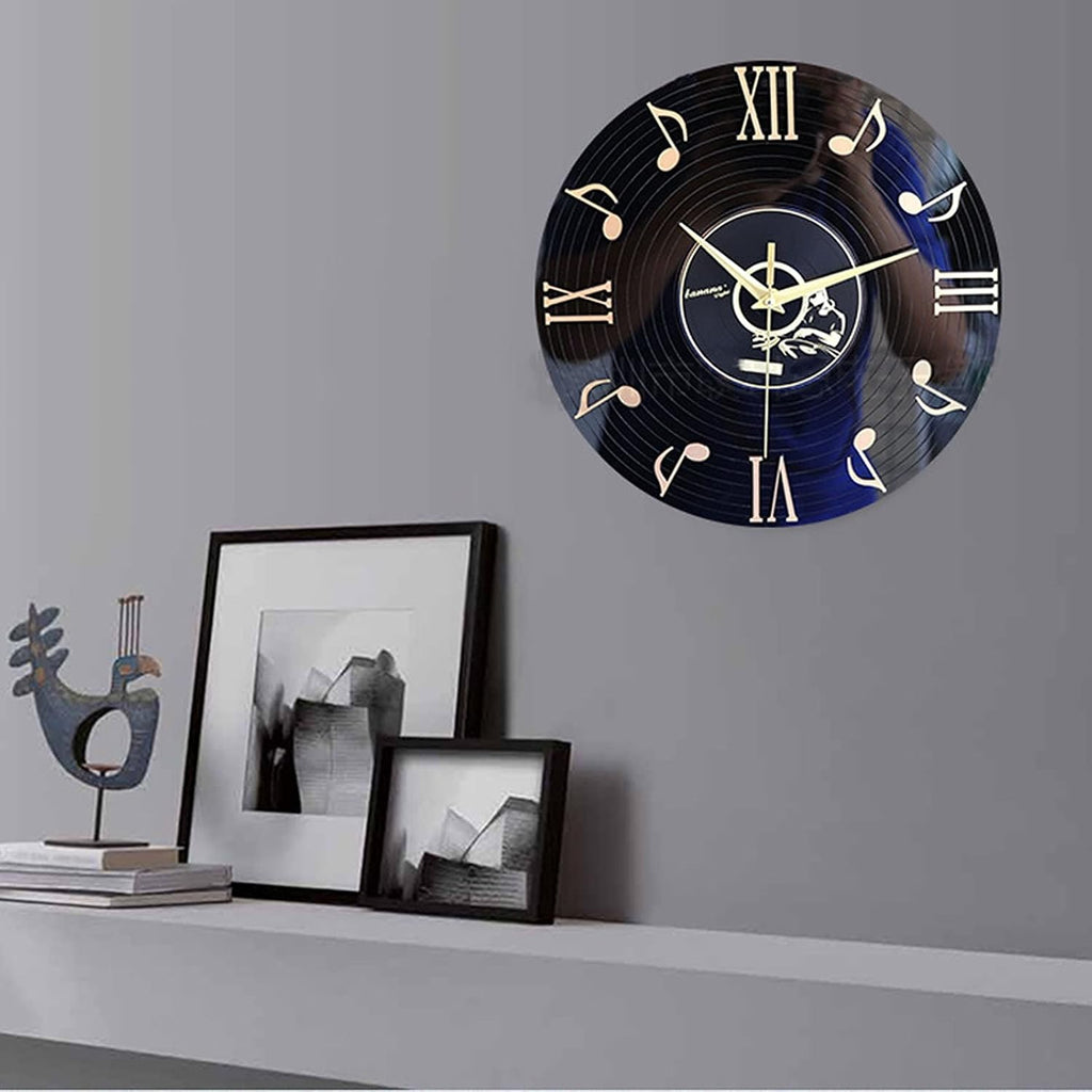 Wall Clock, Quartz Movement, Acrylic Construction, Music Note Dial 1