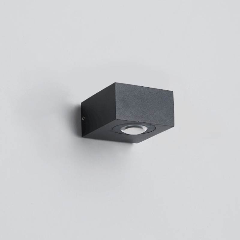 Wall Lamp Outdoor LED 6W Black Waterproof Aluminum, Dual Direction LED Wall Lighting 7