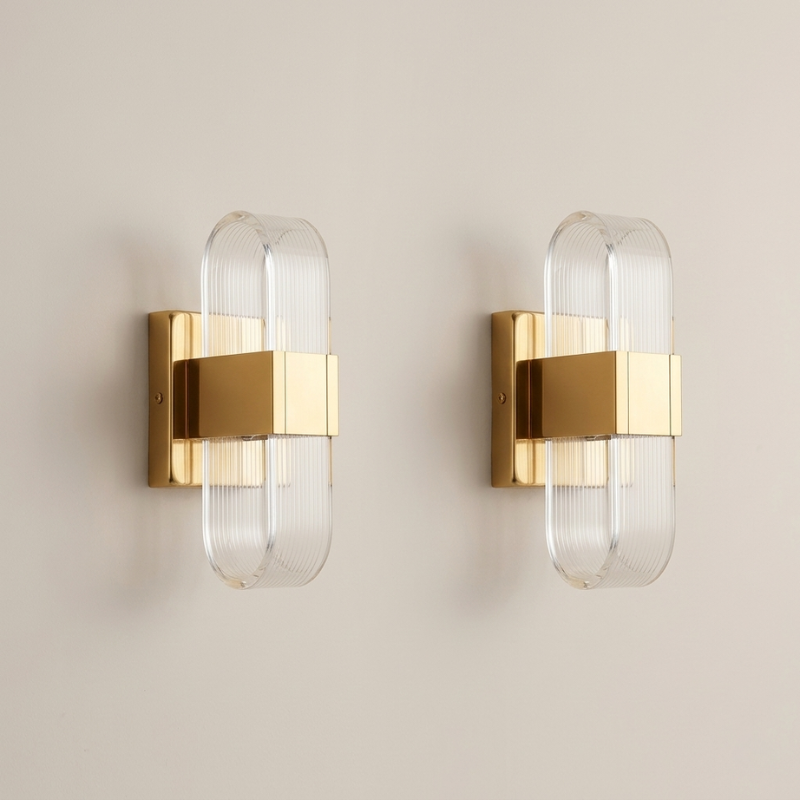 Wall Light LED Acrylic Metal Modern Rectangular Sconce, Soft Ambient Glow