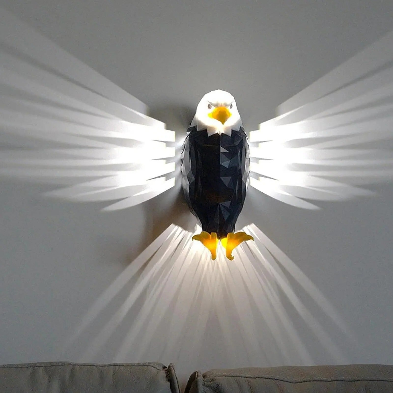 Wall Light LED Eagle Design Indoor Sconce Black 1