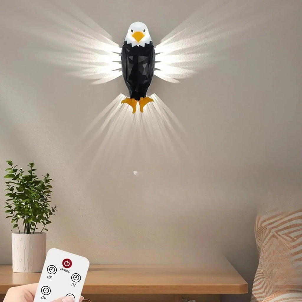 Wall Light LED Eagle Design Indoor Sconce Black 2