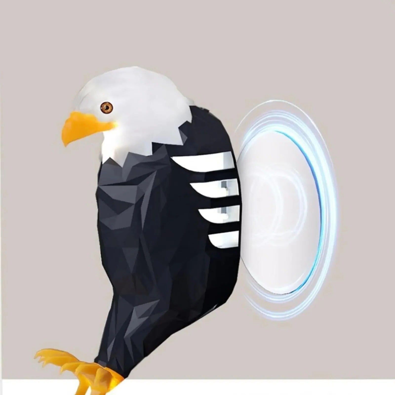 Wall Light LED Eagle Design Indoor Sconce Black 4
