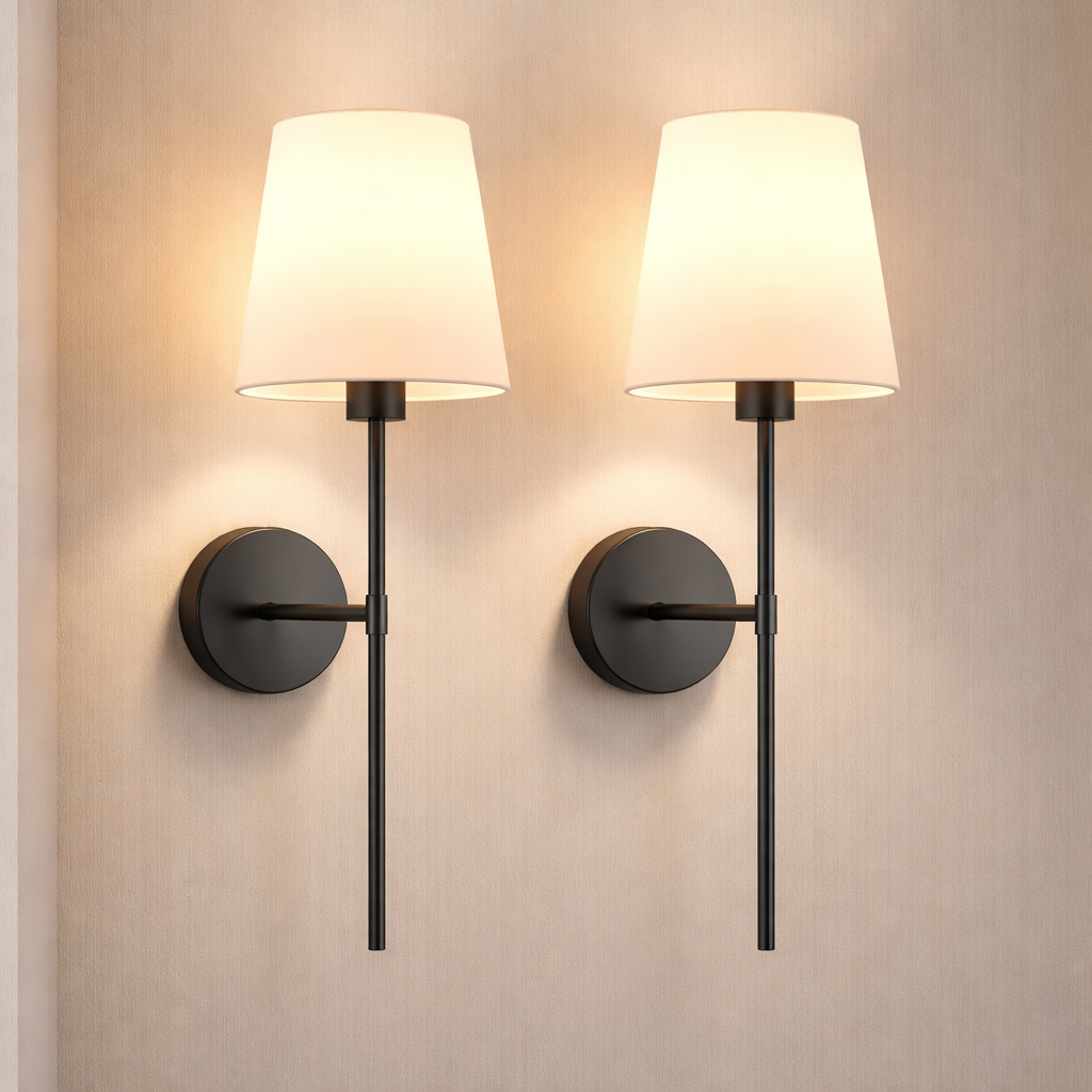 Wall Light LED Rechargeable Wireless 20.5 in Adjustable Color Temperature Black Gold Silver 1