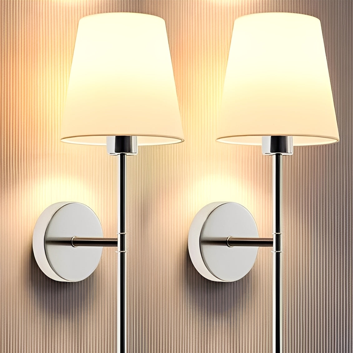 Wall Light LED Rechargeable Wireless 20.5 in Adjustable Color Temperature Black Gold Silver 2