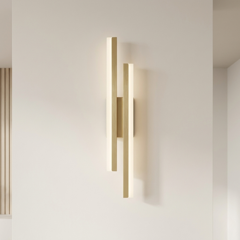 Wall Light LED Slim 12 W Metal Acrylic Warm Cool White, Energy-Efficient Lighting