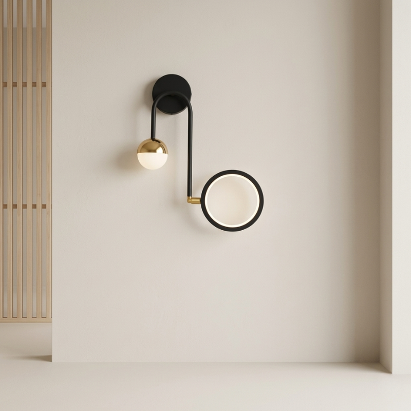 Wall Light LED Sphere 2 in 1 Aluminium Acrylic Warm Cool White, Elegant Wall Lights