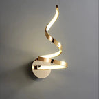 Wall Light LED Spiral 15 W Chrome Metal Acrylic Warm Cool White, Soft Illumination 1