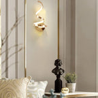 Wall Light LED Spiral 15 W Chrome Metal Acrylic Warm Cool White, Soft Illumination 6