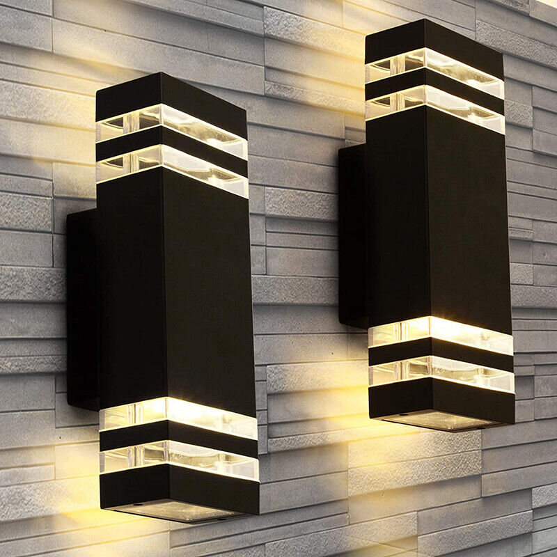 Wall Light Outdoor Aluminum E27 IP65 Up Down Lighting 4