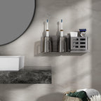 Wall Mounted Black Electric Toothbrush Holder - Space-Saving Design 2