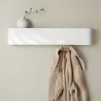 Wall Mounted Coat Rack - Space-Saving Design with Shelf & Hooks 7