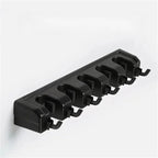 Wall Mounted Mop and Broom Holder - Multi-Slot Organizer for Tools 5