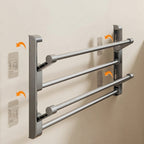 Wall Mounted Shoe Rack Plastic with Integrated Drainage System 1